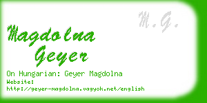 magdolna geyer business card